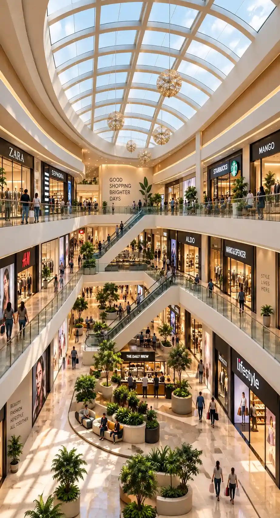 Shopping mall and lifestyle facilities